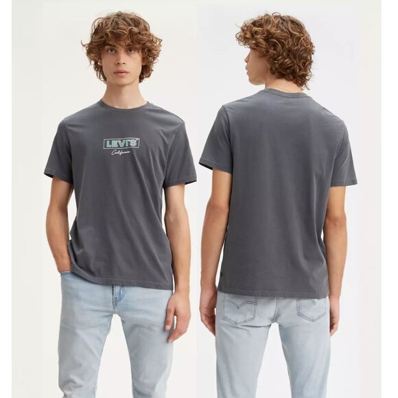 Levi’s Boxtab Graphic Tee T-Shirt Small, Grey - Picture 1 of 8